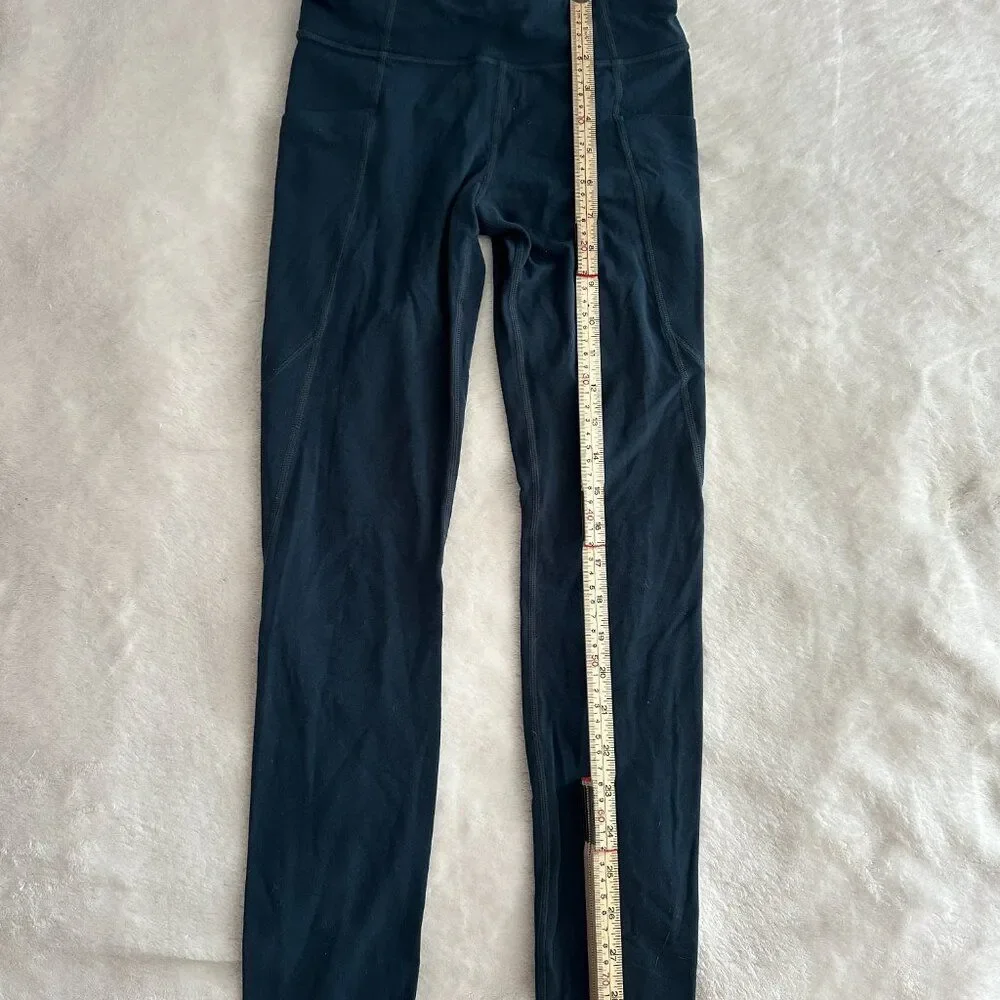 Athleta Girl Leggings Size L 12 Green Athletic Yoga Pants Stretch - Picture 5 of 8